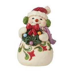Jim Shore HWC Snowman Wearing Earmuffs Figurine